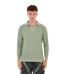 Denim Distriqt Strickpullover mit Polokragen in Relaxed Fit Mint