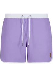 URBAN CLASSICS Badeshorts Retro Swimshorts Lila