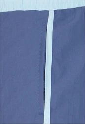 URBAN CLASSICS Badeshorts Retro Swimshorts Blau/Hellblau/Grau
