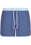 URBAN CLASSICS Badeshorts Retro Swimshorts Blau/Hellblau/Grau