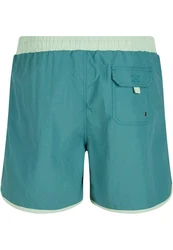 URBAN CLASSICS Badeshorts Retro Swimshorts Grün/Türkis/Hellblau