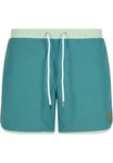 URBAN CLASSICS Badeshorts Retro Swimshorts Grün/Türkis/Hellblau