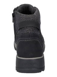 Josef Seibel Schnürstiefelette Schwarz/Dunkelblau/Dunkelgrau