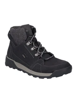 Josef Seibel Schnürstiefelette Schwarz/Dunkelblau/Dunkelgrau