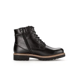 Pius Gabor Schnürstiefel Schwarz/Dunkelbraun/Braun
