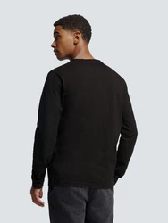 NO EXCESS T-Shirt Langarmshirt Schwarz