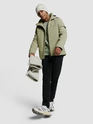 NO EXCESS Softshelljacke Khaki/Dunkelgrün/Grün