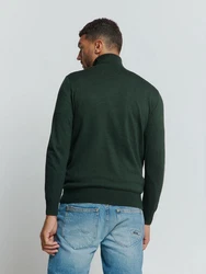 NO EXCESS Rollkragenpullover Strickpullover Zweifarbig