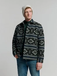 Langarmhemd berhemd mit Aztekenmuster