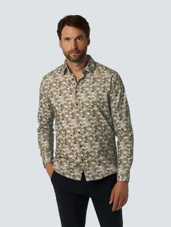 NO EXCESS Langarmshirt Poloshirt