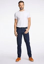 BISON 5-Pocket Jeans Dunkelblau/Hellblau/Blau