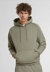 Urban Classics Herren Blank Hoody Kapuzenpullover Khaki/Dunkelgrün/Braun/Grau