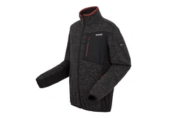 Regatta Strickfleecejacke Baslinn Dunkelgrau/Rot/Grau/Dunkelrot/Schwarz