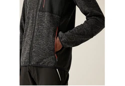 Regatta Strickfleecejacke Baslinn Dunkelgrau/Rot/Grau/Dunkelrot/Schwarz