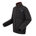 Regatta Strickfleecejacke Baslinn Dunkelgrau/Rot/Grau/Dunkelrot/Schwarz