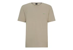 BOSS Kurzarmshirt Mix&Match T-Shirt mit Boss-Logo auf Brust Khaki/Beige
