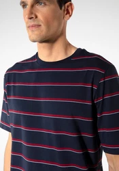 H.I.S Pyjama (2-tlg.) Dunkelblau/Blau/Rot