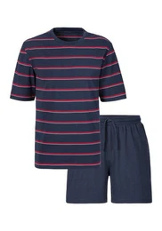 Pyjama (2 tlg., 1 Stck) mit garngefrbten Streifen