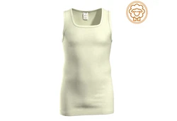 HERMKO Achselhemd 40025 Herren Tank Top Khaki/Weiß/Hellgrün