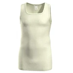 HERMKO Achselhemd 40025 Herren Tank Top Khaki/Weiß/Hellgrün