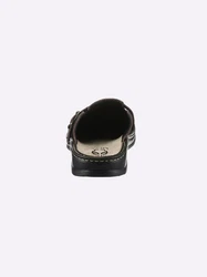 MUBB Clog Sandalette Schwarz/Braun/Dunkelbraun/Beige