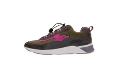 Strellson Herren Sneaker Flex Cross Kilburn Dunkelgrün/Rosa/Grün
