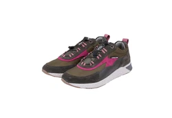 Strellson Herren Sneaker Flex Cross Kilburn Dunkelgrün/Rosa/Grün