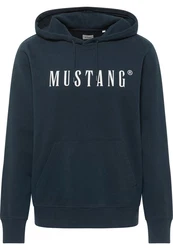 MUSTANG Kapuzensweatshirt Style Bronson Dunkelblau/Blau