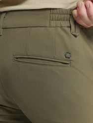 NO EXCESS Chinohose Khaki/Dunkelgrün