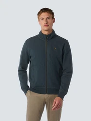 NO EXCESS Sweater Weste mit Twill-Jacquard und Reißverschluss 