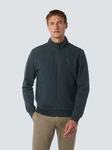 NO EXCESS Sweater Weste mit Twill-Jacquard und Reißverschluss 