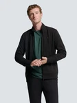 NO EXCESS Sweater Weste mit Twill-Jacquard und Reißverschluss 