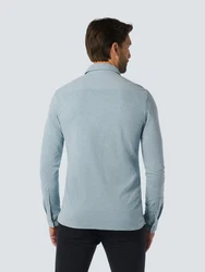 NO EXCESS Langarmhemd Blau/Hellblau/Grau