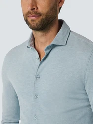 NO EXCESS Langarmhemd Blau/Hellblau/Grau