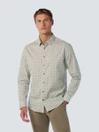 NO EXCESS Langarmhemd  Beige/Khaki/Grau/Weiß