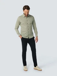 No Excess Hemd mit Minimalprint 
