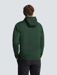 NO EXCESS Sweater Kapuzenweste mit Reißverschluss Dunkelgrün/Grün