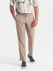 OMBRE Chinohose Chino-Hose Herren Beige/Khaki