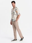 OMBRE Chinohose Chino-Hose Herren Beige/Khaki