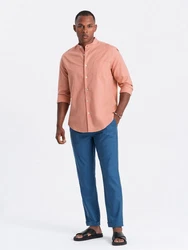 OMBRE Chinohose Chino-Hose Herren Rosa/Orange