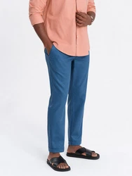 OMBRE Chinohose Chino-Hose Herren Rosa/Orange