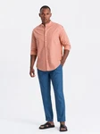 OMBRE Chinohose Chino-Hose Herren Rosa/Orange