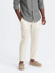 OMBRE Chinohose Chino-Hose Herren Khaki