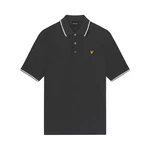 Lyle & Scott Poloshirt Tipped Grau/Grün/Dunkelgrau