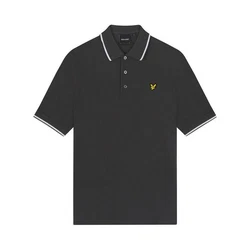 Lyle & Scott Poloshirt Tipped Grau/Grün/Dunkelgrau
