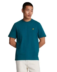 Lyle & Scott T-Shirt Football for all Grap Türkis/Blau