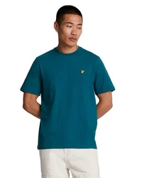 Lyle & Scott T-Shirt Football for all Grap Türkis/Blau