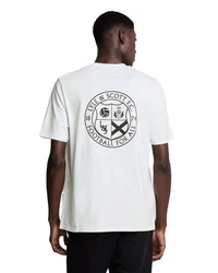 Lyle & Scott T-Shirt Football for all Grap Weiß/Creme/Grün/Khaki