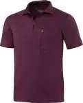 HENSON&HENSON Poloshirt Superweiches Jersey-Gewebe Dunkelrot/Lila/Bordeaux
