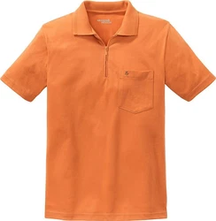 HENSON&HENSON Poloshirt Superweiches Jersey-Gewebe Orange